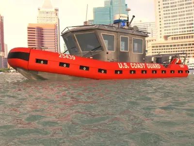 Coast Guard Patrol Boat 3D model