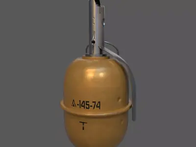 RGD-5 grenade Low-poly 3D model get