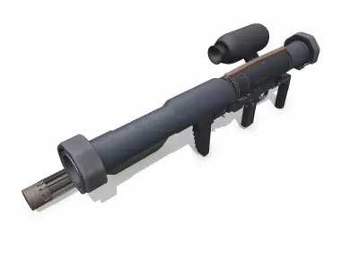 Panzerfaust 3 Anti Tank Rocket Launcher Low-poly PBR Low-poly 3D model