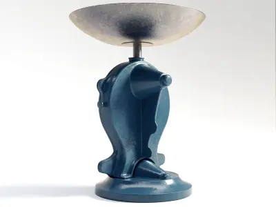 Vintage Cast Iron Weighing Scale 3D model