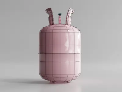 Refrigerant Gas Tank Low-poly 3D model
