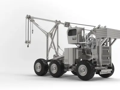 Carrier Tilly Aircraft Carrier Crash Crane 3D Model 1 35 1 87 3D print model