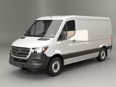 Mercedes-Benz Sprinter Panel Van Low Roof 3D model