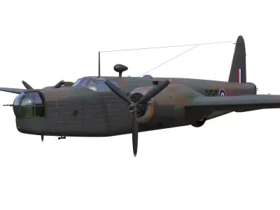 vickers wellington mk III 3D model