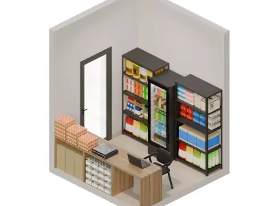 Small Shop 3D model