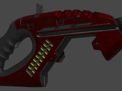 Sci fi heavy pistol 3D model