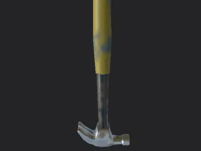 CG Low poly PBR Hammer  Free 3D model