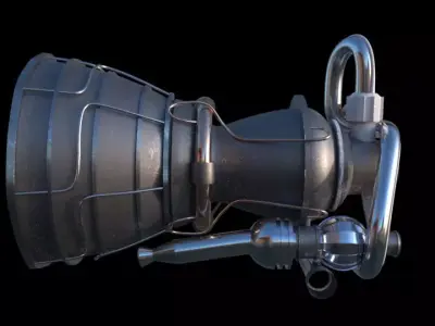 jet engine 3D model from CGTrader - Textured