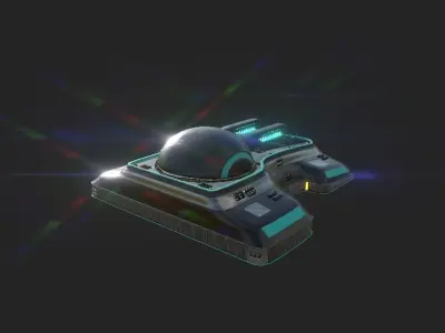 Sci Fi Tank 3D model purchase