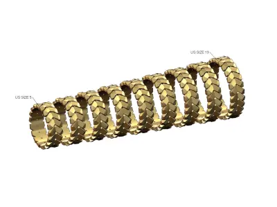 Truck tire pattern ring US size 5to13 3D print model purchase