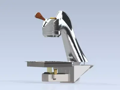 Coffee Grinder 3D Model Industrial Espresso Grinder 3D print model