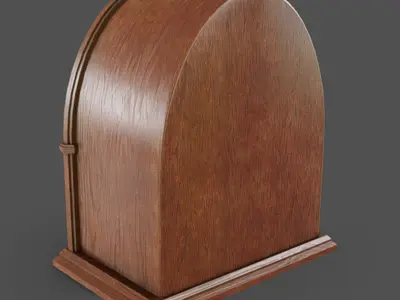 Vintage Radio Low-poly 3D model shop