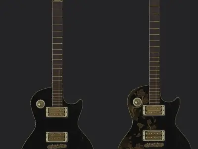 Guitar 3D model shop