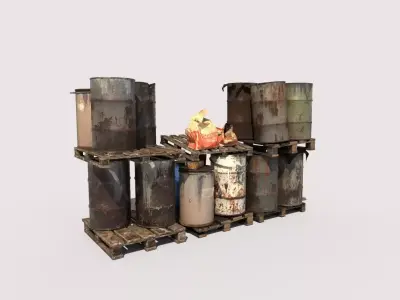 Barrel Stack 3D model
