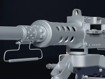 M2 Browning HP model 3D model