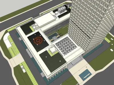 Sketchup Office building N1 3D model