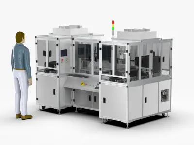 Automatic Storage Tray Sorter for Glass White Chip Detection   3D model