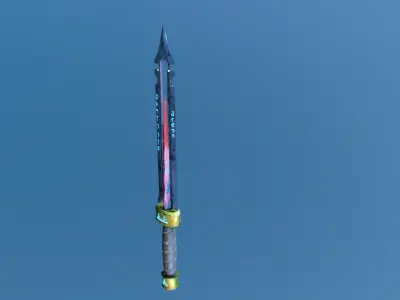 sword for Game Low-poly 3D model