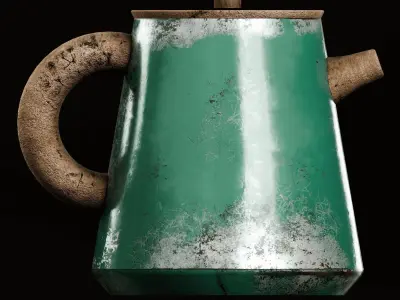 Antique kettle Free 3D model