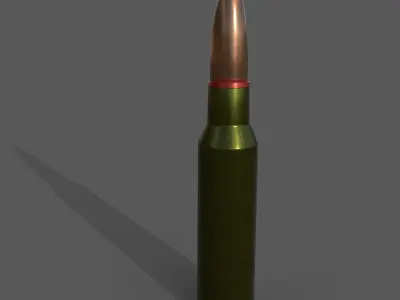 Rifle cartridge  3D model
