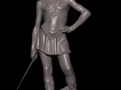 david and goliath verrocchio 3D model