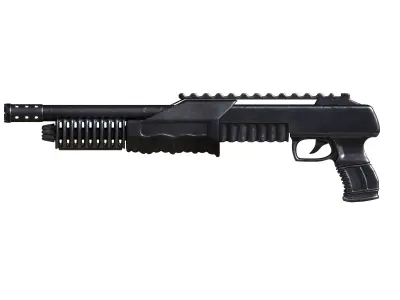 Shotgun gun 3D model purchase