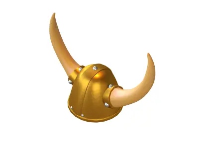 Viking Hat V1 005 Low-poly 3D model