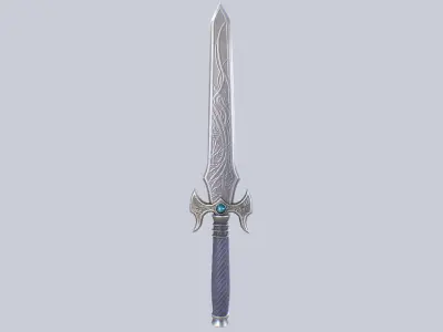 Fantasy dagger Low-poly 3D model