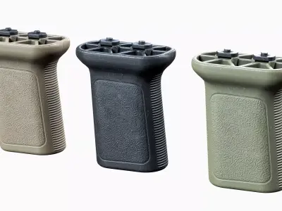 Foregrip Magpul BCM Low-poly 3D model
