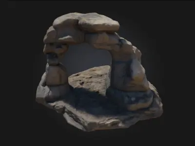Stone Archway  Gateway to Timeless Worlds 3D model