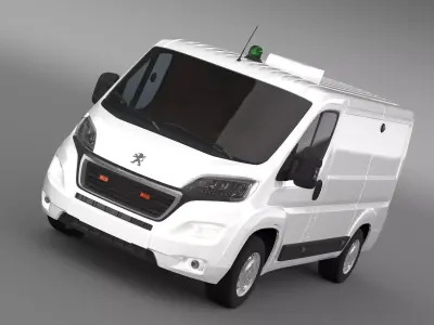 Peugeot Boxer Collection Services 2017 3D model