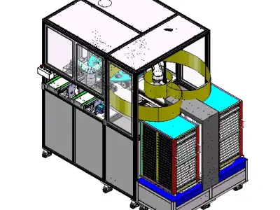 Horn combination automatic dispensing machine 3D model