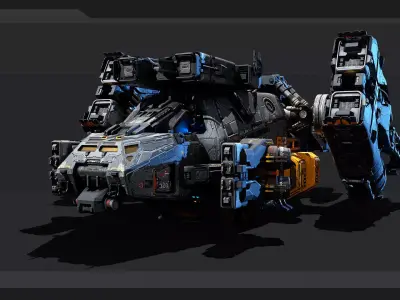 ATLAS - Cargoship Low-poly 3D model