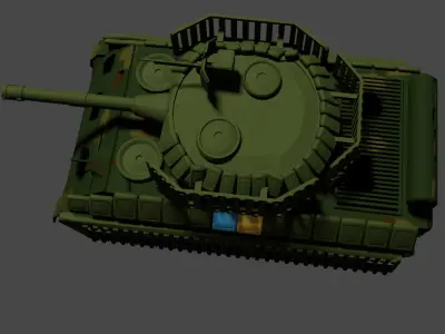 Model of Ukraine tank Low-poly 3D model