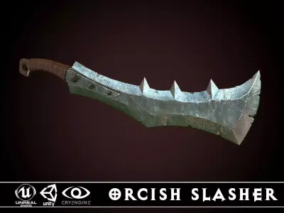 Orcish Slasher 2 Low-poly 3D model