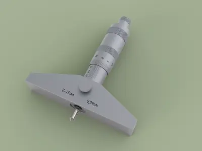 Depth micrometer 3D model
