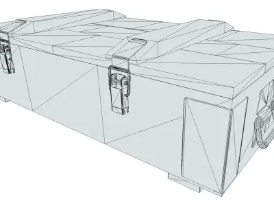 Ammunition Wood Crates 02 - PBR Low-poly 3D model