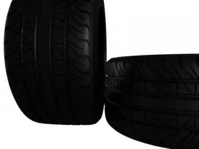Muscle Car tire 3D model
