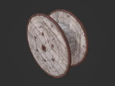Cable Spool Low-poly 3D model purchase