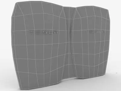 Tesla Powerwall Double Unit 3D model