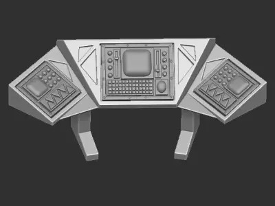 Diorama Scifi Desk 3D print model