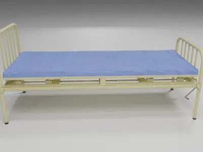 Hospital Bed - Low Poly Low-poly 3D model