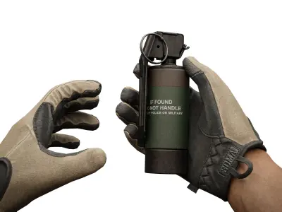 FREE NICO BTV 1 FLASH BANG GRENADE Free low-poly 3D model