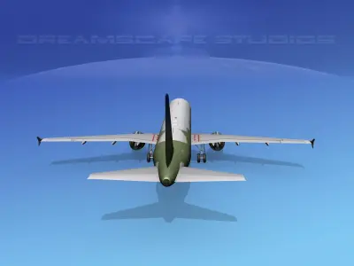 Airbus A321 Denver Air 3D model