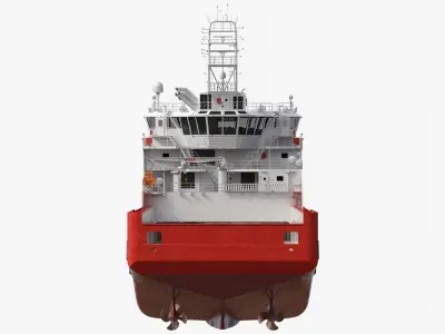 Ulstein PX105 Rem Hrist Platform Supply Vessel 3D model