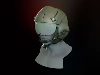 Gentex SPH 5  helmet Low-poly 3D model