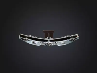 Celestial Guardian Shield Fantasy Game Ready 3D Asset Low-poly 3D model