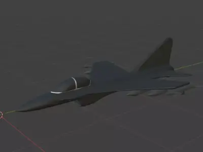 F-16 JET MODEL gameready asset  Low-poly 3D model