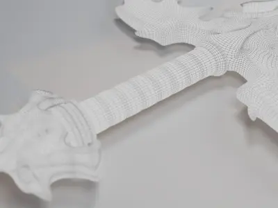 Dragon Sword Game Asset Low-poly 3D model