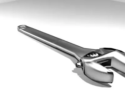 Mechanical Handtools - Adjustable Wrench 3D model